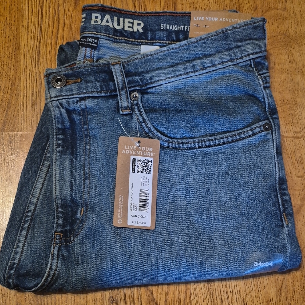 Bauer Men's Classic Denim Straight Jeans